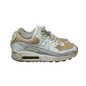 Nike Air Max 90s Shoes Men 9 Burlap White Gum Soles Sneakers Sportswear